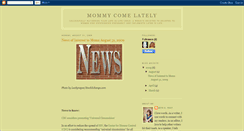 Desktop Screenshot of mommycomelately.blogspot.com