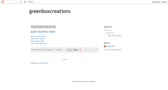 Desktop Screenshot of greenboxcreations.blogspot.com