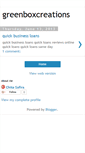 Mobile Screenshot of greenboxcreations.blogspot.com