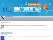 Tablet Screenshot of independent-talk.blogspot.com