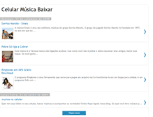 Tablet Screenshot of celularmusicabaixar.blogspot.com