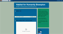 Desktop Screenshot of habitatbrampton.blogspot.com