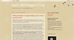 Desktop Screenshot of andystarblogger.blogspot.com