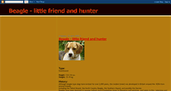 Desktop Screenshot of beagle-littlehunter.blogspot.com