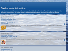 Tablet Screenshot of gastronomiadealicante.blogspot.com