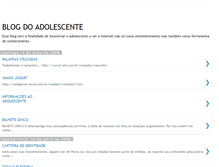 Tablet Screenshot of blogdoadolescente.blogspot.com