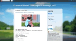 Desktop Screenshot of downloadhottestuthamaputhiransongs.blogspot.com