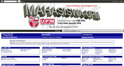 Desktop Screenshot of mahasiswa-upm-link.blogspot.com