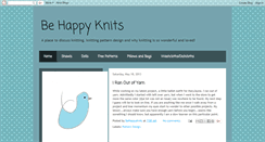 Desktop Screenshot of behappyknits.blogspot.com