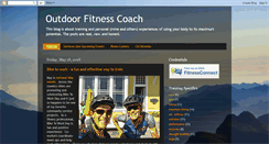 Desktop Screenshot of outdoorfitnesscoach.blogspot.com