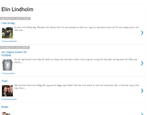 Tablet Screenshot of eliinlindholm.blogspot.com