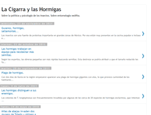 Tablet Screenshot of lacigarraylashormigas.blogspot.com