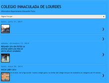 Tablet Screenshot of colegiolourdesdeportes.blogspot.com