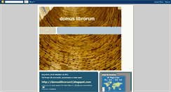 Desktop Screenshot of domuslibrorum.blogspot.com