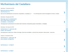 Tablet Screenshot of morfosintaxisdelcastellano.blogspot.com