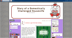 Desktop Screenshot of domesticallychallengedhousewife.blogspot.com