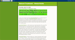 Desktop Screenshot of naturaltreatment-hemorrhoids.blogspot.com