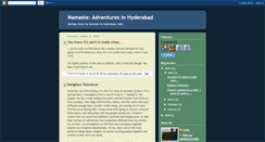 Desktop Screenshot of namasteadventuresinhyderabad.blogspot.com