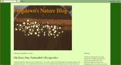 Desktop Screenshot of frogdawn.blogspot.com