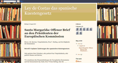 Desktop Screenshot of kuestengesetz.blogspot.com