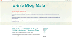 Desktop Screenshot of erins-blog-sale.blogspot.com