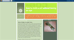 Desktop Screenshot of howtoholdacat.blogspot.com