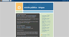 Desktop Screenshot of escolapublica-lengua.blogspot.com