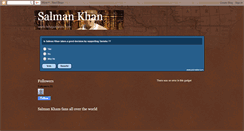 Desktop Screenshot of beingsalmankhan.blogspot.com