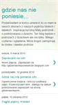 Mobile Screenshot of gdzienasnieponiesie.blogspot.com