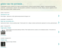 Tablet Screenshot of gdzienasnieponiesie.blogspot.com