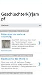 Mobile Screenshot of geschlechterkrampf.blogspot.com