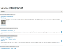 Tablet Screenshot of geschlechterkrampf.blogspot.com