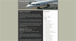 Desktop Screenshot of airport-travel-news.blogspot.com