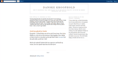 Desktop Screenshot of danske-kroophold.blogspot.com