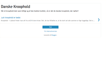 Tablet Screenshot of danske-kroophold.blogspot.com