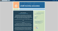 Desktop Screenshot of creditrecovery.blogspot.com