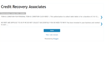 Tablet Screenshot of creditrecovery.blogspot.com