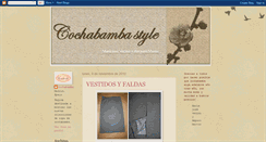 Desktop Screenshot of cochabambastyle.blogspot.com