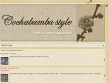 Tablet Screenshot of cochabambastyle.blogspot.com