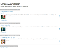 Tablet Screenshot of lenguaanunciacion.blogspot.com