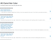 Tablet Screenshot of ms-clairol-hair-color.blogspot.com