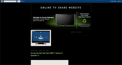 Desktop Screenshot of onlinetvshare.blogspot.com