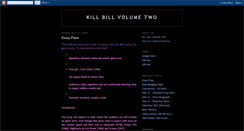 Desktop Screenshot of killbill-volumetwo.blogspot.com