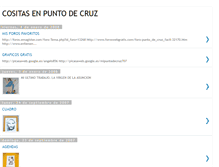 Tablet Screenshot of cositasenpuntodecruz.blogspot.com