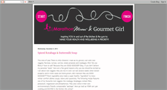 Desktop Screenshot of marathonmomandgourmetgirl.blogspot.com