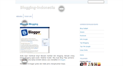 Desktop Screenshot of blogging-indonesia.blogspot.com