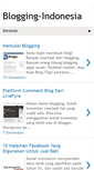 Mobile Screenshot of blogging-indonesia.blogspot.com