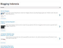 Tablet Screenshot of blogging-indonesia.blogspot.com