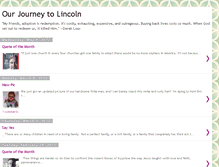 Tablet Screenshot of journeytolincoln.blogspot.com