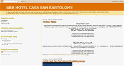 Desktop Screenshot of hotelcasasanbartolome.blogspot.com